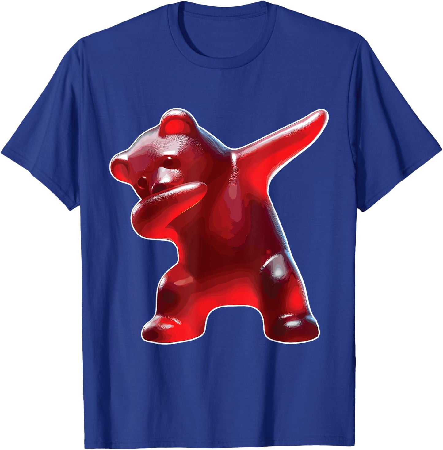 Gummy Bear, Red Gummy Bear, Dabbing Gummy Bear T-Shirt - T-Shirt | Royal