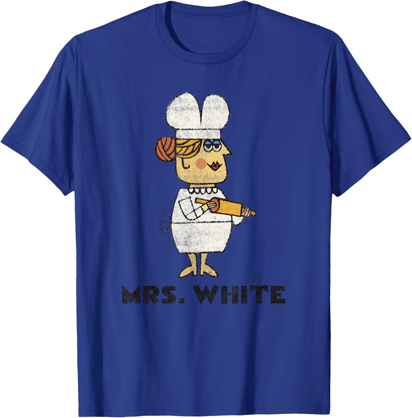 Clue Retro Mrs. White Portrait T-Shirt - T-Shirt | Royal