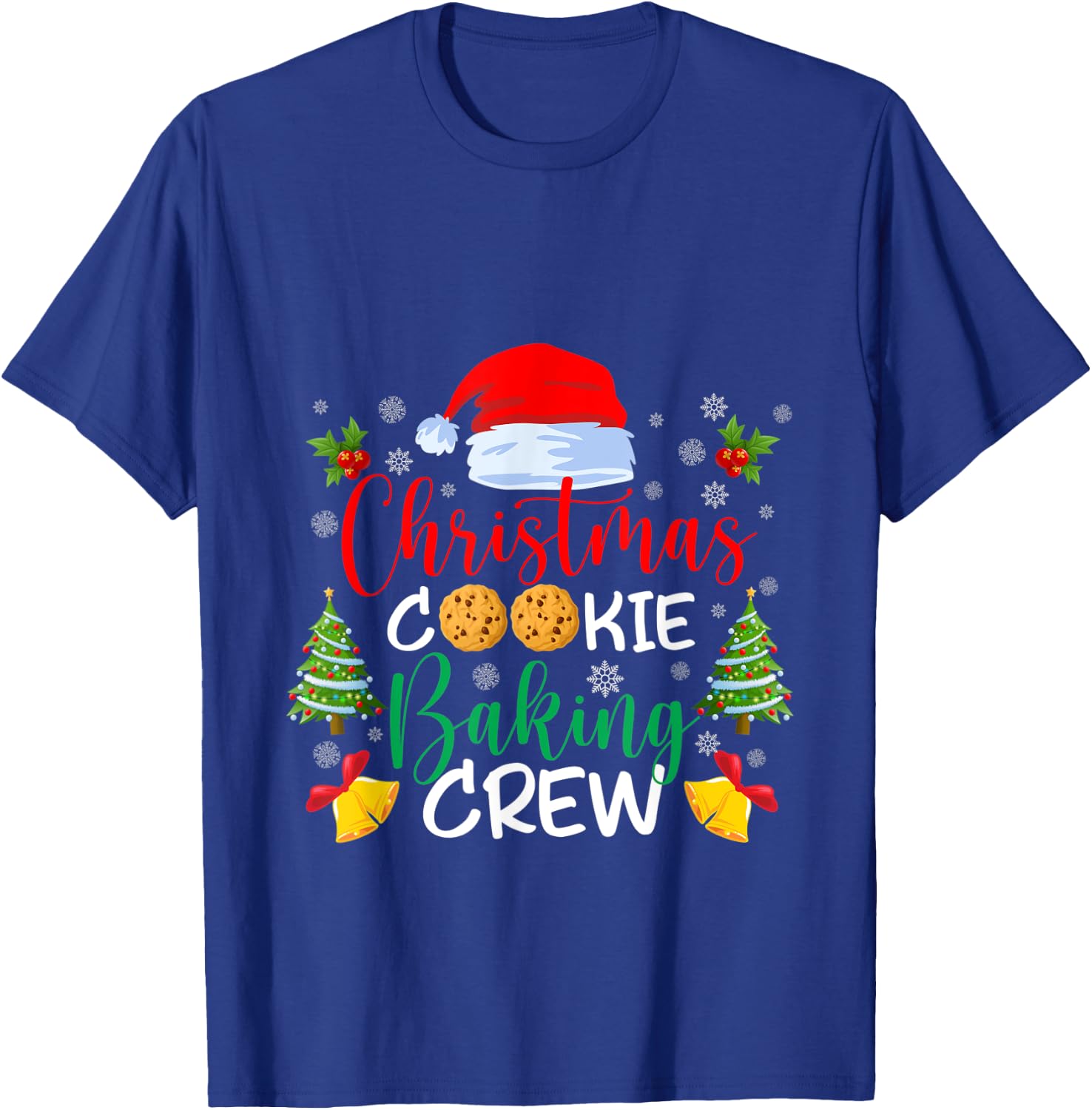 Christmas Cookie Baking Crew Funny christmas Holiday cookie T-Shirt - T-Shirt | Royal
