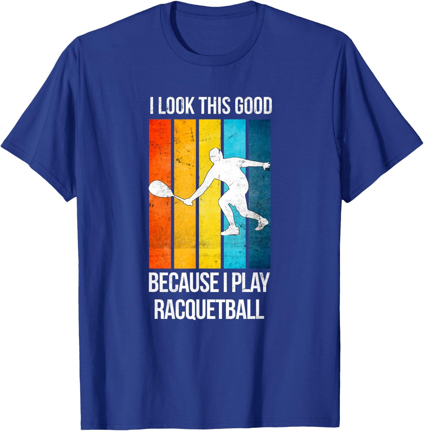 Funny Play Racquetball Game Player Coach Vintage Sport T-Shirt - T-Shirt | Royal