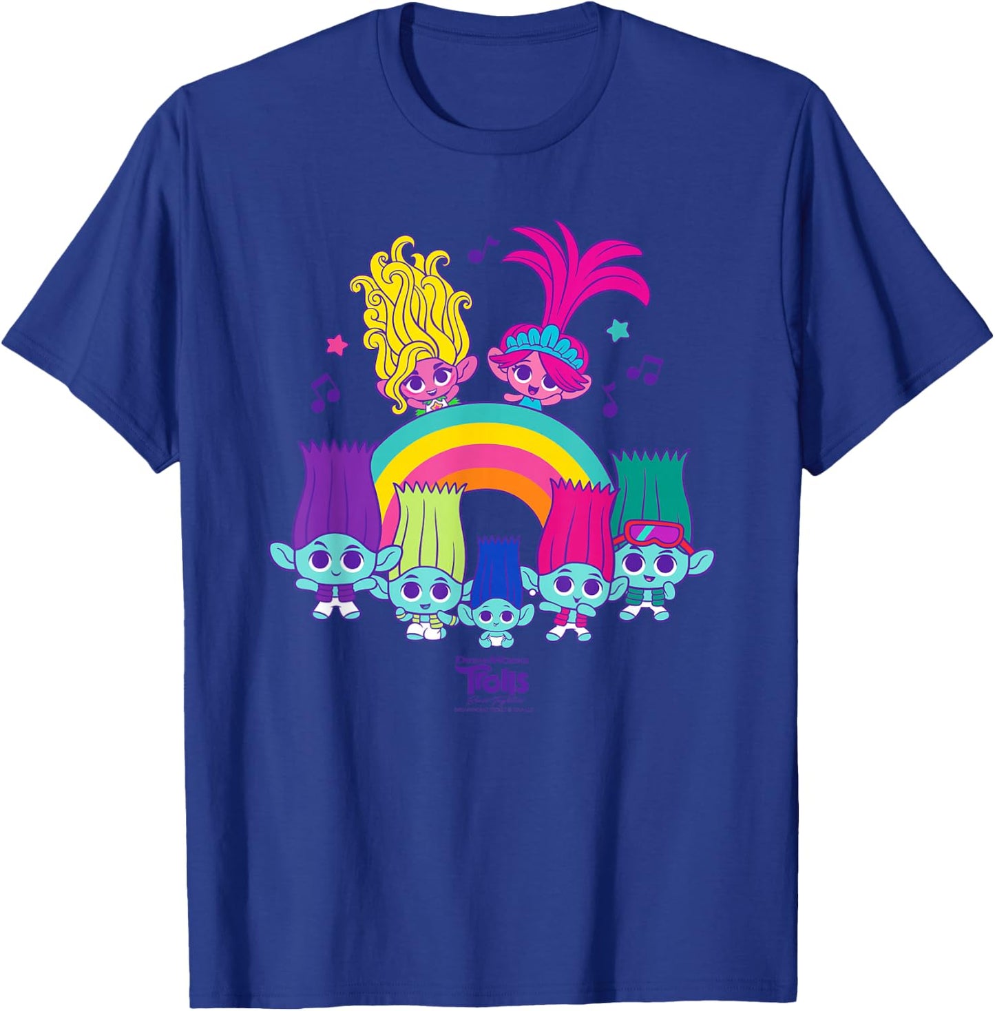 DreamWorks Trolls Band Together BroZone Poppy Viva Rainbow T-Shirt - T-Shirt | Royal