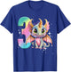 3rd Birthday Shirt Dragon Party Rainbow Girl Toddler Three 3 T-Shirt - T-Shirt | Royal
