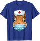 Hospital Squirrel ER Nurse RN LPN Nurse Life Squirrel Lover T-Shirt - T-Shirt | Royal