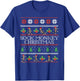 Sock Monkey Christmas Ugly Christmas Sweater T-Shirt - T-Shirt | Royal
