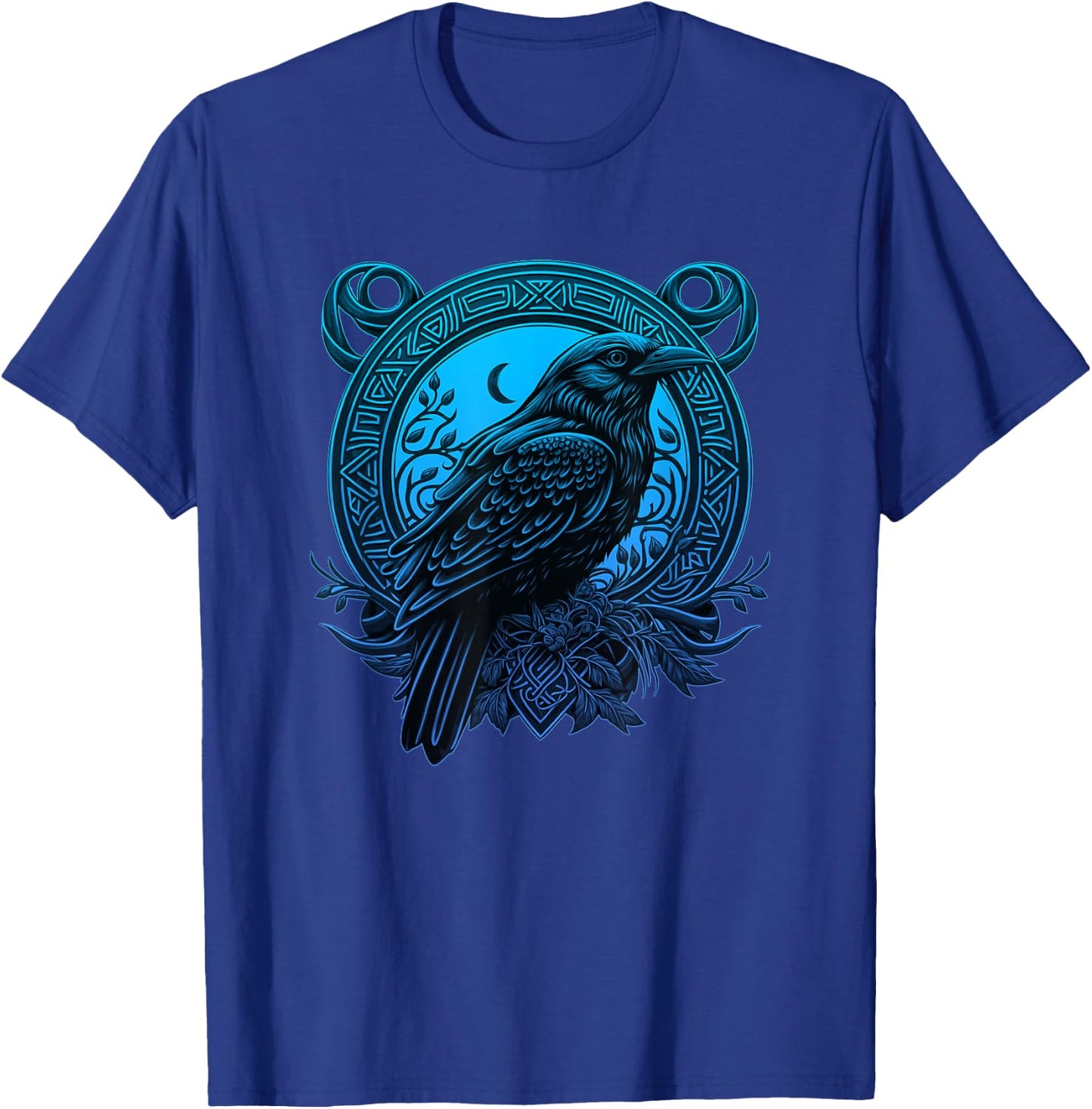 Raven Crow Celtic Art Norse Mythology Raven T-Shirt - T-Shirt | Royal