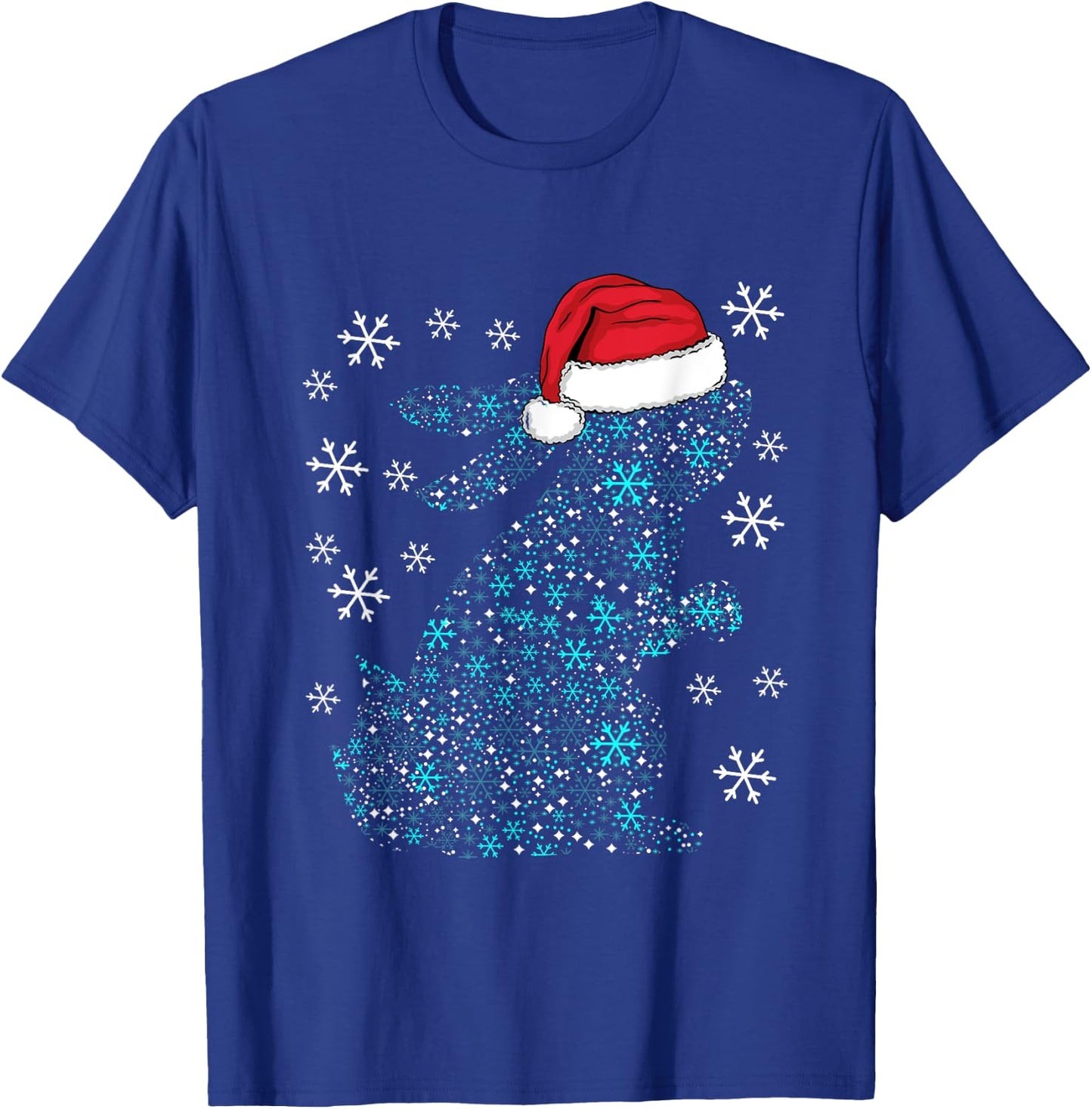 Funny Rabbit Christmas Costume Bunny Santa XMAS Humor T-Shirt - T-Shirt | Royal