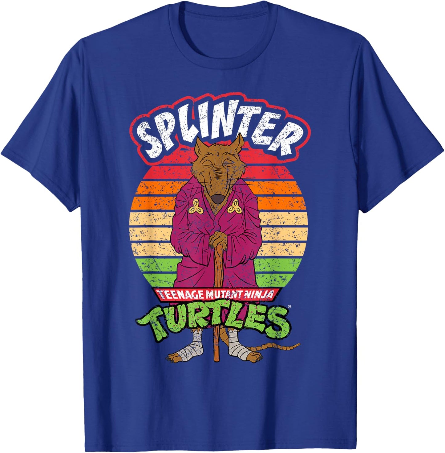 Mademark x Teenage Mutant Ninja Turtles - Teenage Mutant Ninja Turtles Splinter Ready For Action T-Shirt - T-Shirt | Royal
