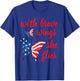 July 4th American Flag Butterfly With Brave Wings She Flies Kids Men T-Shirt - T-Shirt | Royal