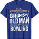 Grumpy Old Man at Bowling Funny Dad Gifts T-Shirt - T-Shirt | Royal