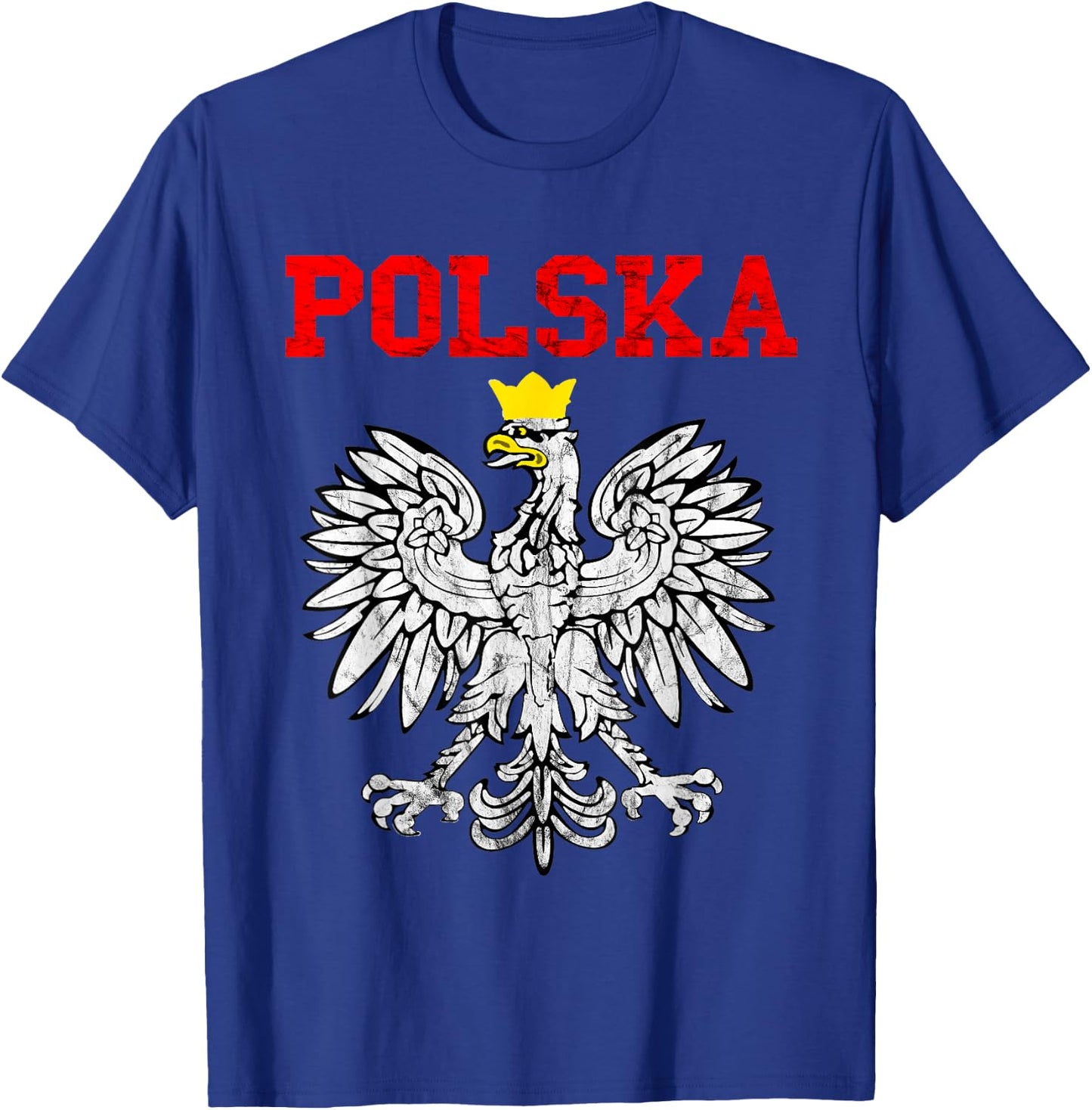 Polska Poland Eagle Pole Pride Polish Roots Poland T-Shirt - T-Shirt | Royal