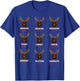 All of Santa's Reindeer Funny Deer Hunter Graphic Christmas T-Shirt - T-Shirt | Royal