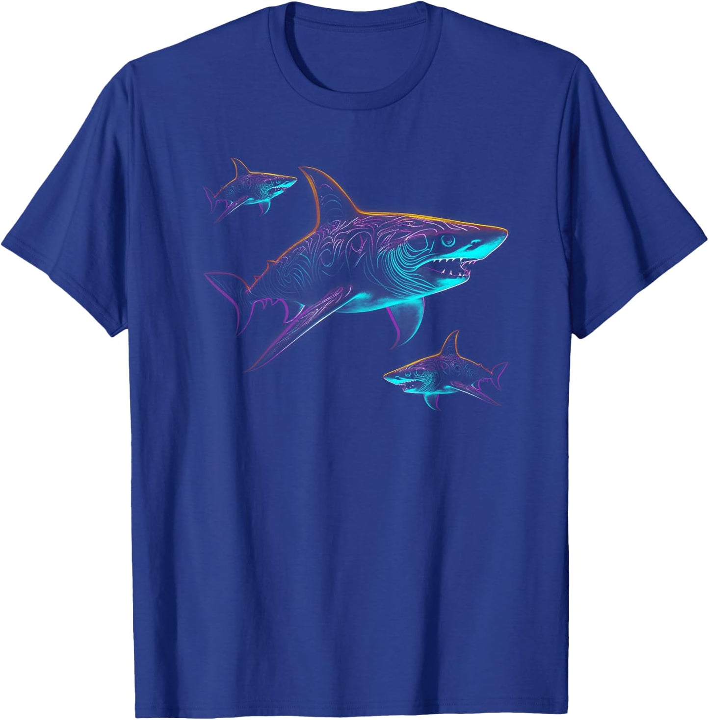 Great White Shark Ocean Fish shirt T-Shirt - T-Shirt | Royal