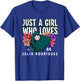 Just A Girl Who Loves Julio Rodriguez Seattle MLBPA T-Shirt - T-Shirt | Royal