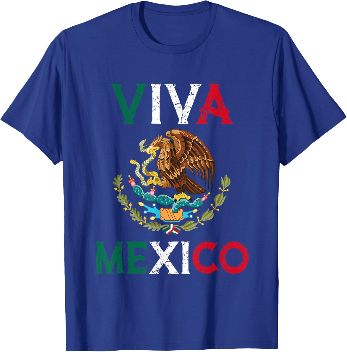 Mexican Independence Day Mexico Eagle Mexico Viva Mexico T-Shirt - T-Shirt | Royal