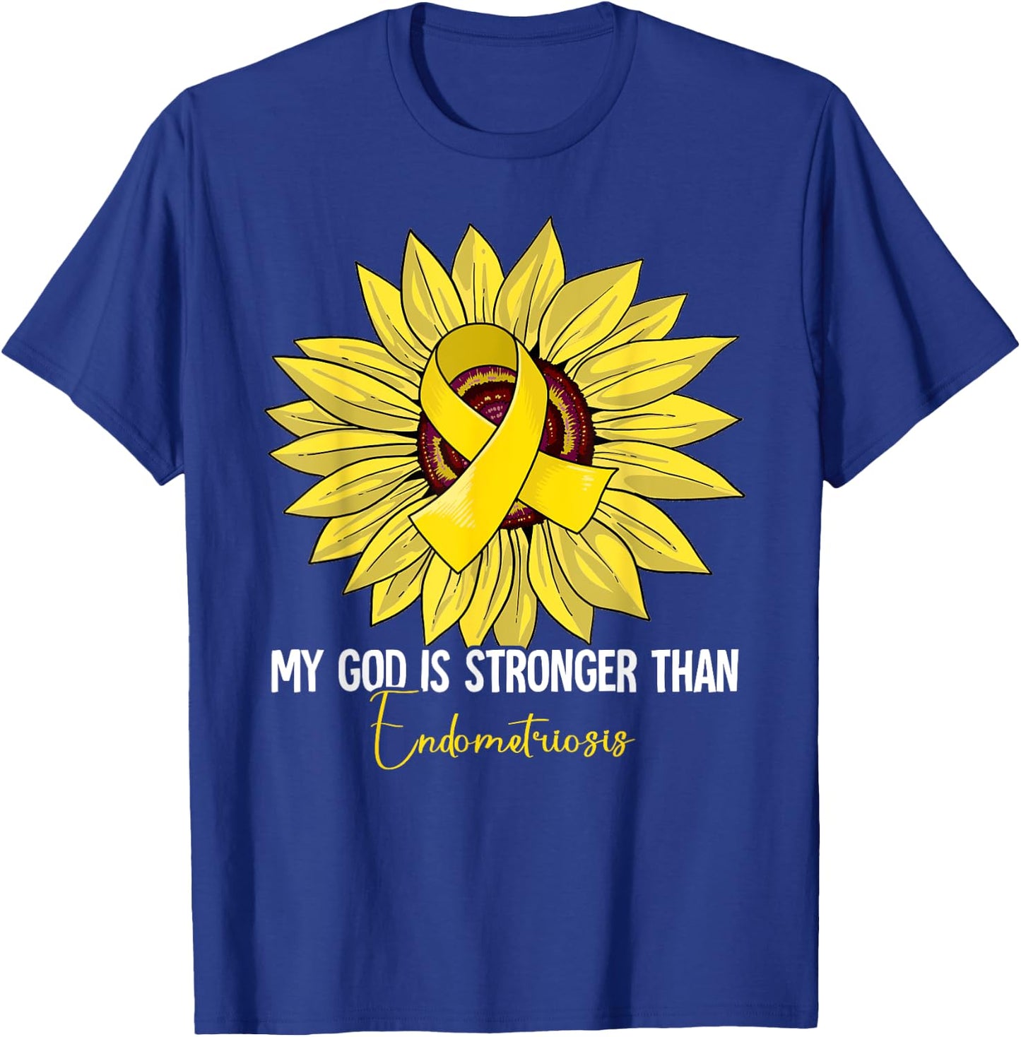 Endometriosis Awareness Gifts Endometriosis Awareness - Black, -Adults, Short Sleeve, Small T-Shirt - T-Shirt | Royal