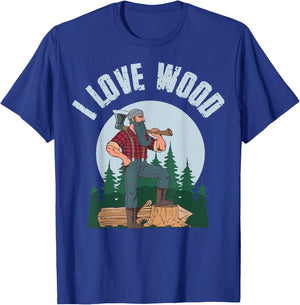 I Love Wood T-Shirt - T-Shirt | Royal