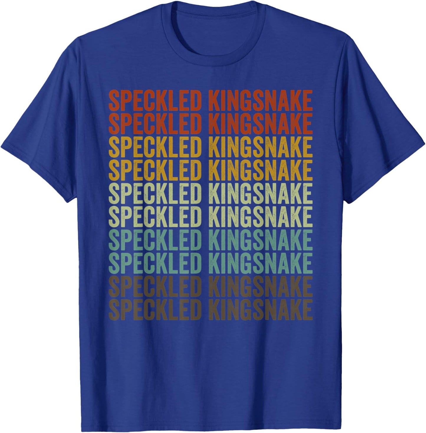 Speckled Kingsnake Retro T-Shirt - T-Shirt | Royal