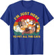 Funny Design I'm just here To pet All the cats for Cat lover T-Shirt - T-Shirt | Royal
