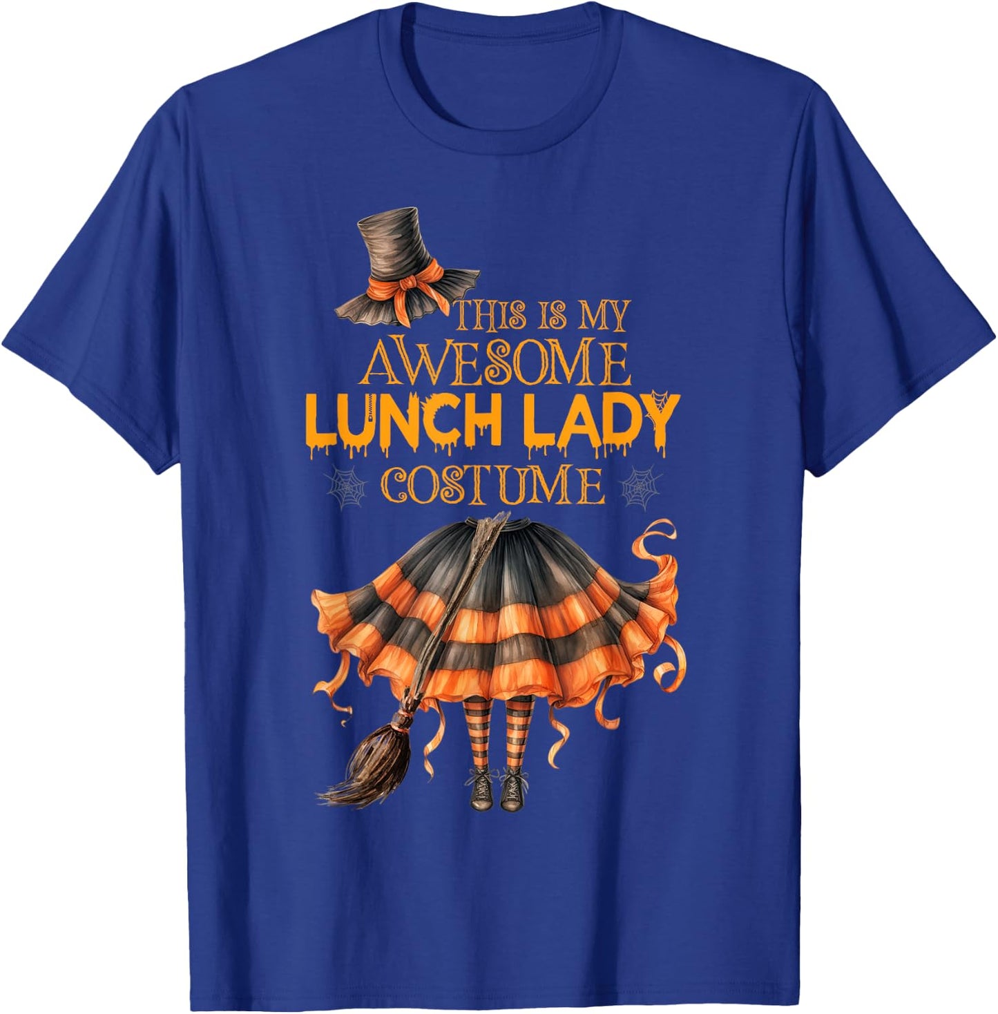 This is my Halloween Lunch Lady Costume Cafeteria Worker T-Shirt - T-Shirt | Royal