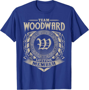 Team WOODWARD Lifetime Member WOODWARD Name Personalized T-Shirt - T-Shirt | Royal