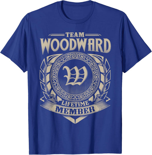 Team WOODWARD Lifetime Member WOODWARD Name Personalized T-Shirt - T-Shirt | Royal