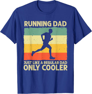 Funny Running Dad Marathon Runner Coach Marathoner Small T-Shirt - T-Shirt | Royal