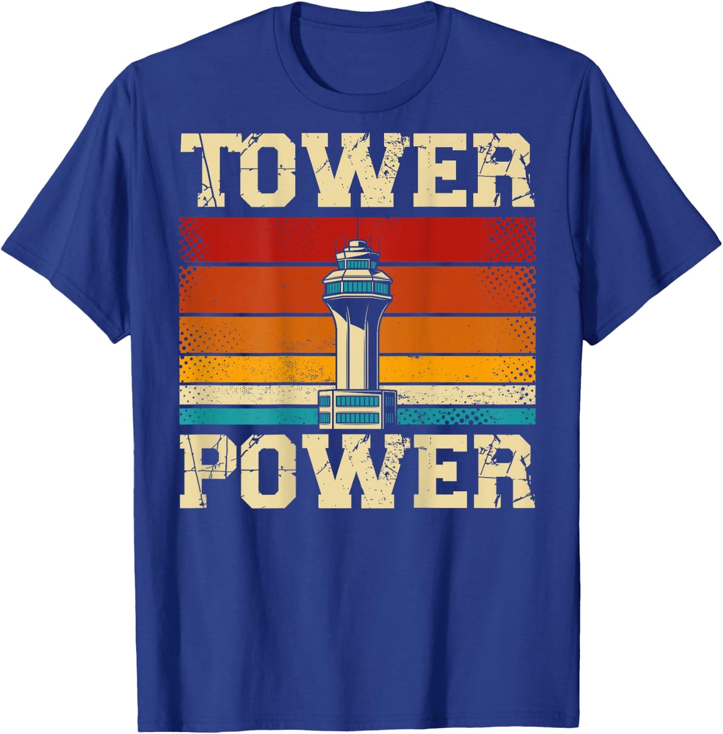Tower Power Flight Control T-Shirt - T-Shirt | Royal