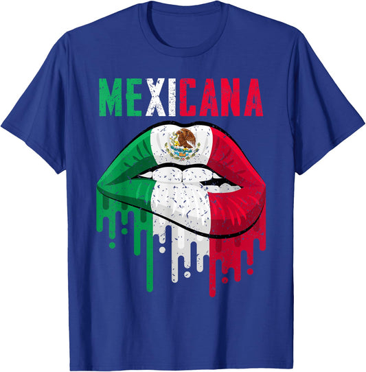 Mexican Flag Shirt Girl Women Kids Toddler Mexicana Pride T-Shirt - T-Shirt | Royal