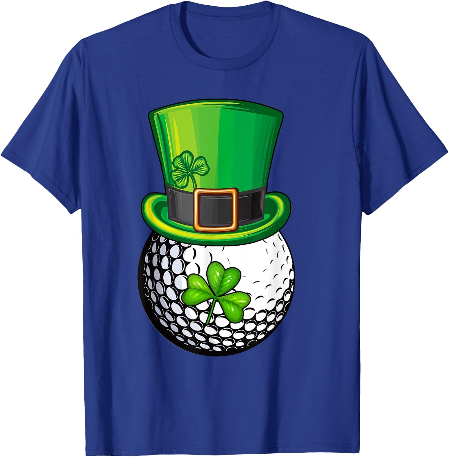 Shamrock Golf St Patricks Day Boy Men Ball Leprechaun Golfer T-Shirt - T-Shirt | Royal