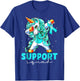 Support Squad Sexual Assault Awareness Teal Unicorn T-Shirt - T-Shirt | Royal