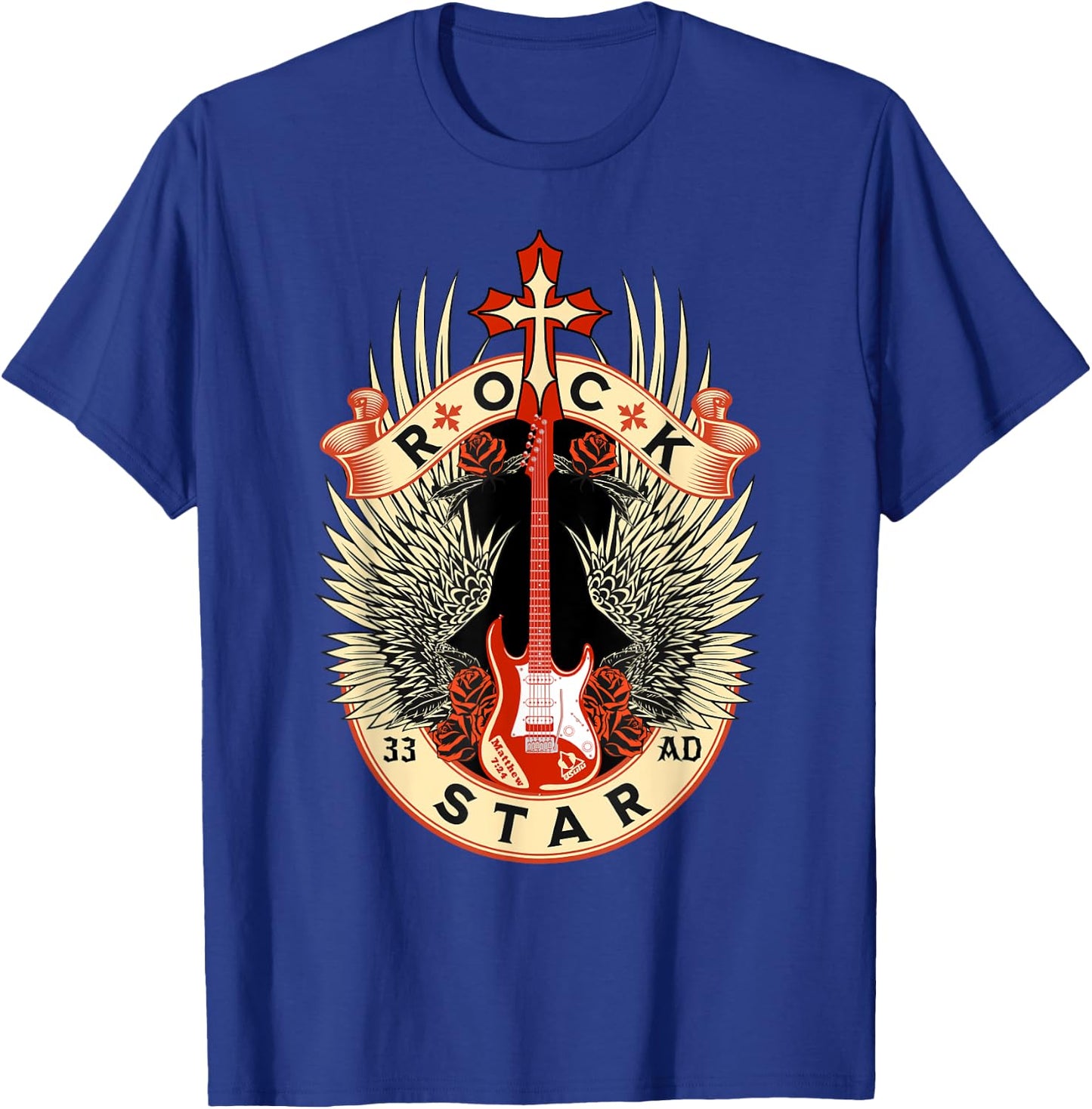 Jesus is My Rock, My Salvation, and My Star Since 33ad T-Shirt - T-Shirt | Royal