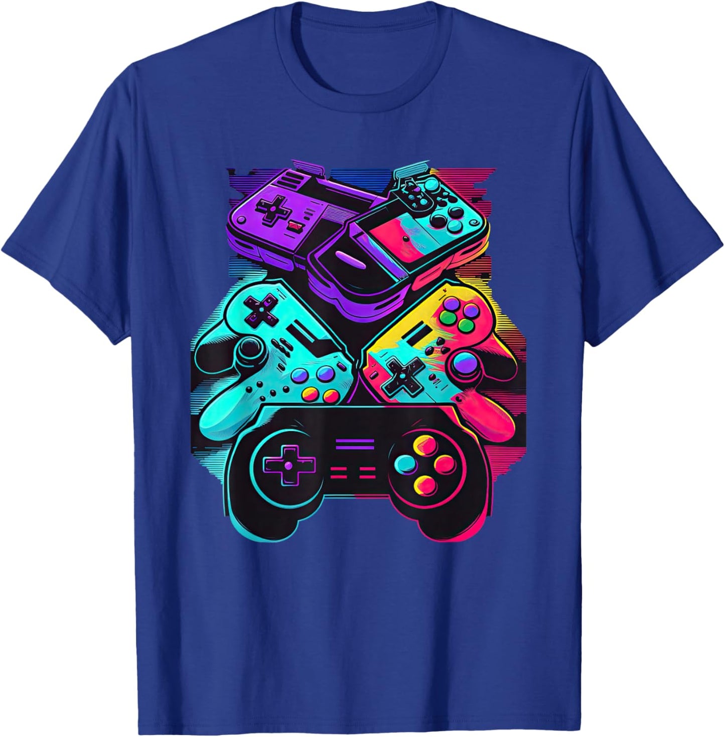 Control Gamer Video Game Controller T-Shirt - T-Shirt | Royal