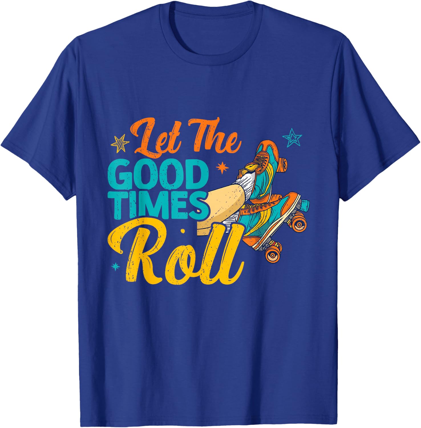 Retro Rollerskates 80's Derby Roller Skating for Teen Girls T-Shirt - T-Shirt | Royal