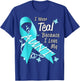 I Wear Teal For My Aunt Cancer Ribbon Awareness Gift T-Shirt - T-Shirt | Royal