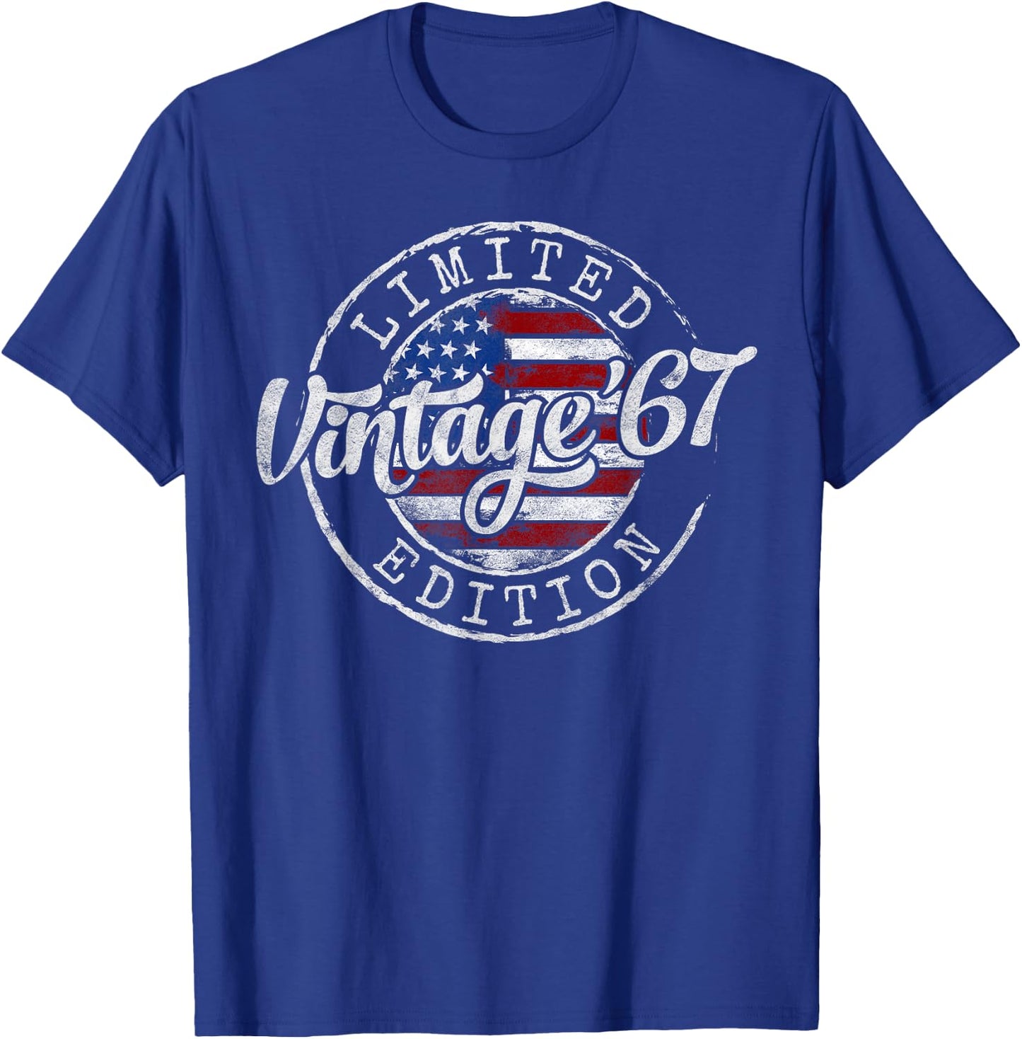 Vintage 1967 58th Birthday Gifts Women 58 Year Old T-Shirt - T-Shirt | Royal