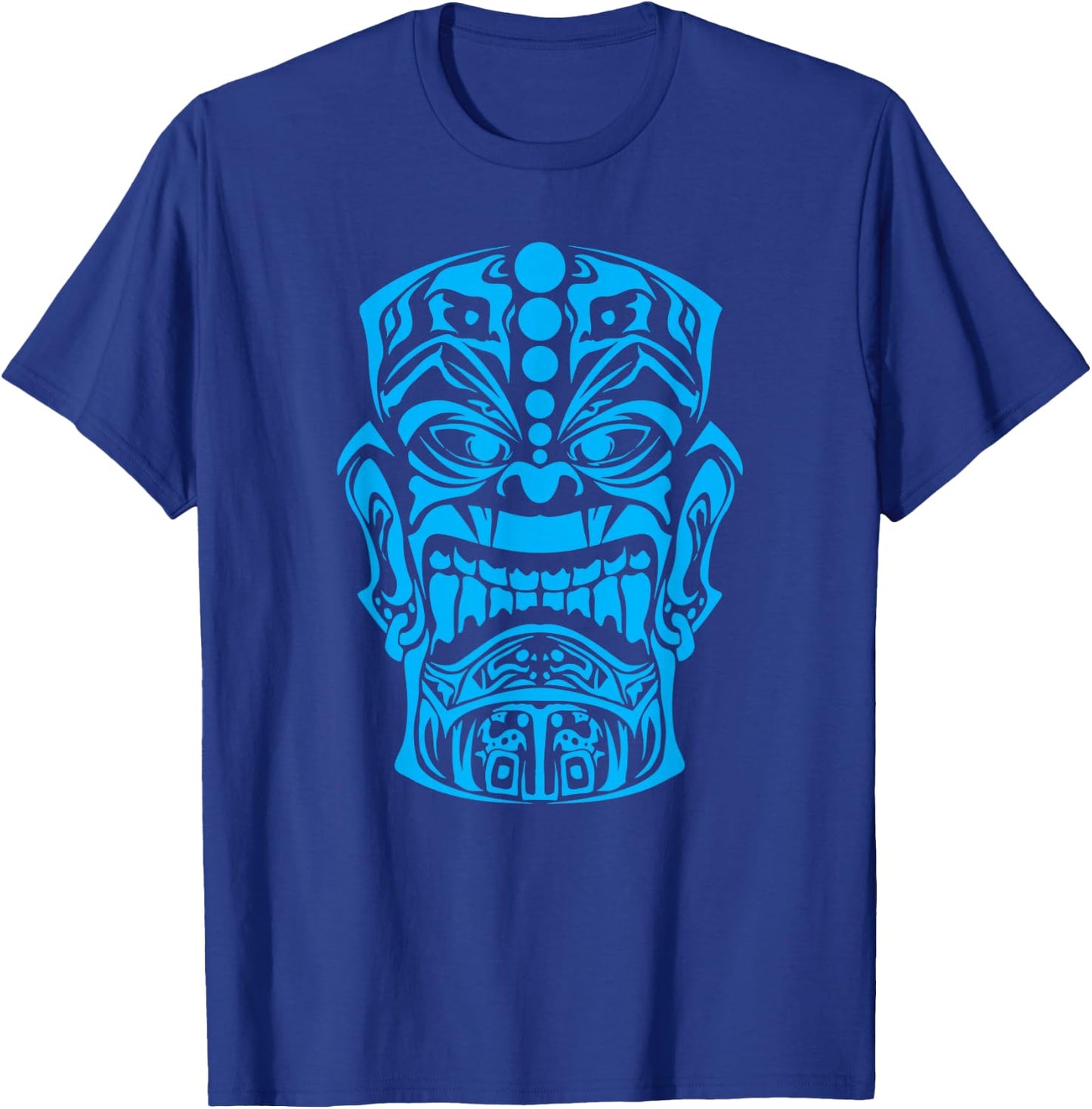Polynesian Tiki Maori Hawaiian Tribal T-Shirt - T-Shirt | Royal