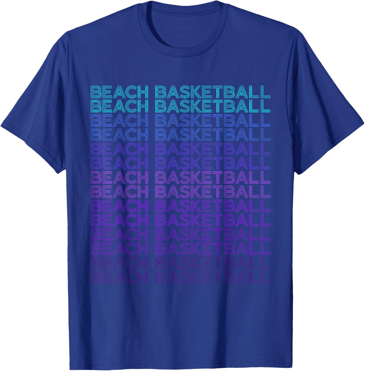 Beach Basketball T-Shirt - T-Shirt | Royal
