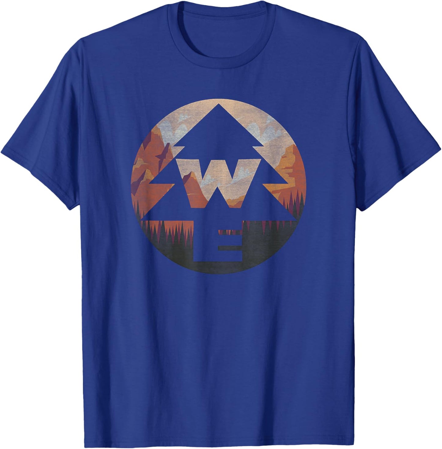 Disney Pixar Up Wilderness Explorer Landscape Badge T-Shirt - T-Shirt | Royal