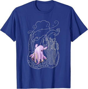 Ghostly Dumbo Octopus T-Shirt - T-Shirt | Royal