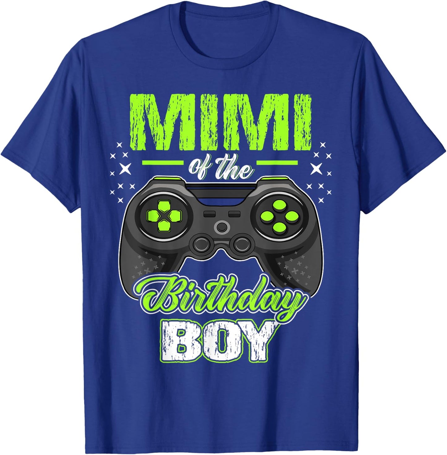 Mimi of the Birthday Boy Matching Video Gamer Birthday T-Shirt - T-Shirt | Royal