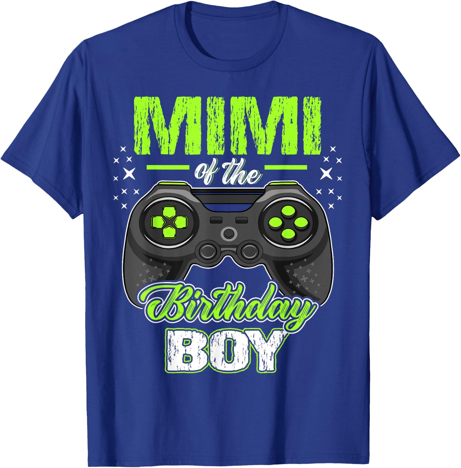 Mimi of the Birthday Boy Matching Video Gamer Birthday T-Shirt - T-Shirt | Royal