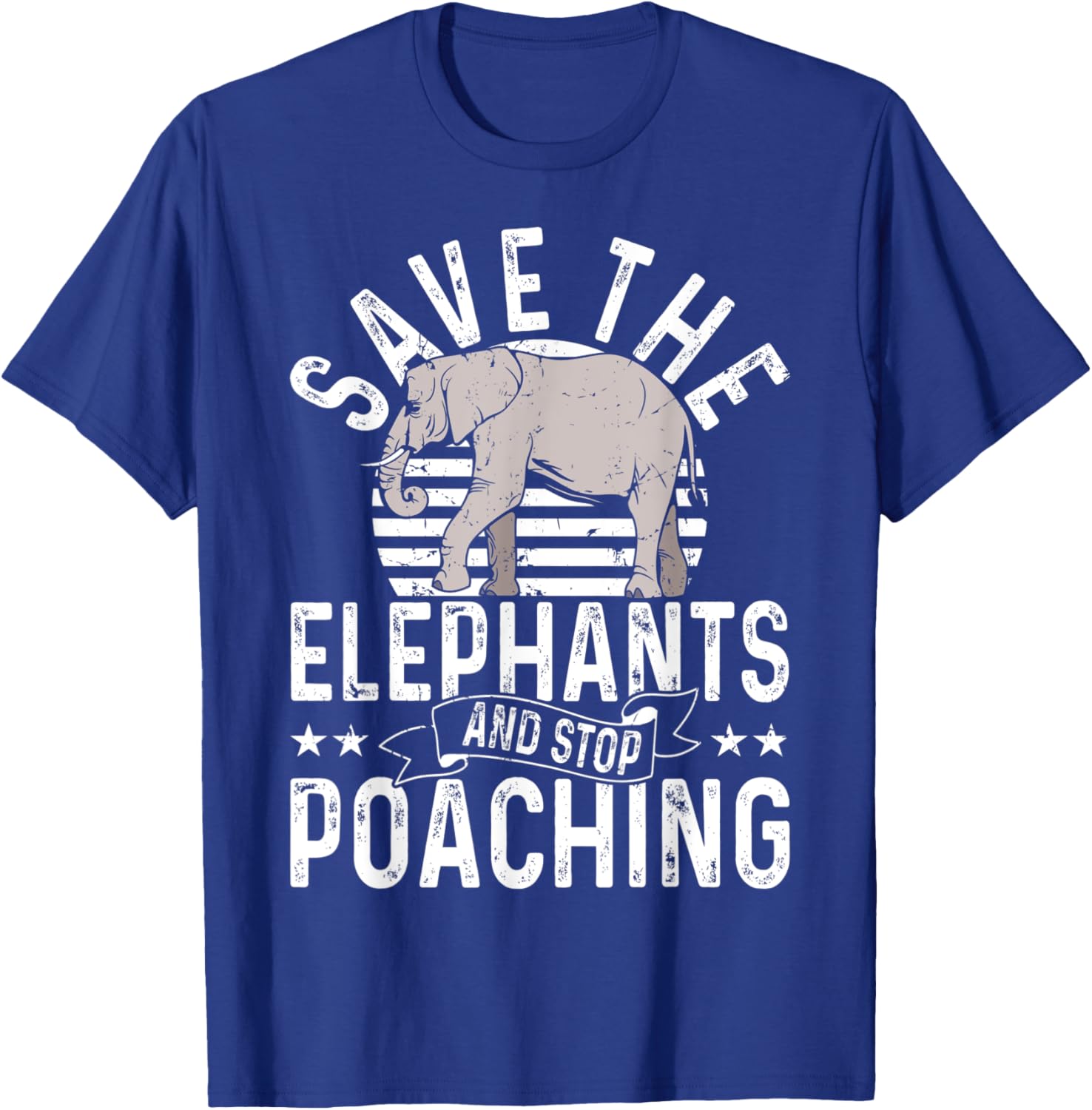 Save The Elephants And Stop Poaching Rescue Elephant T-Shirt - T-Shirt | Royal