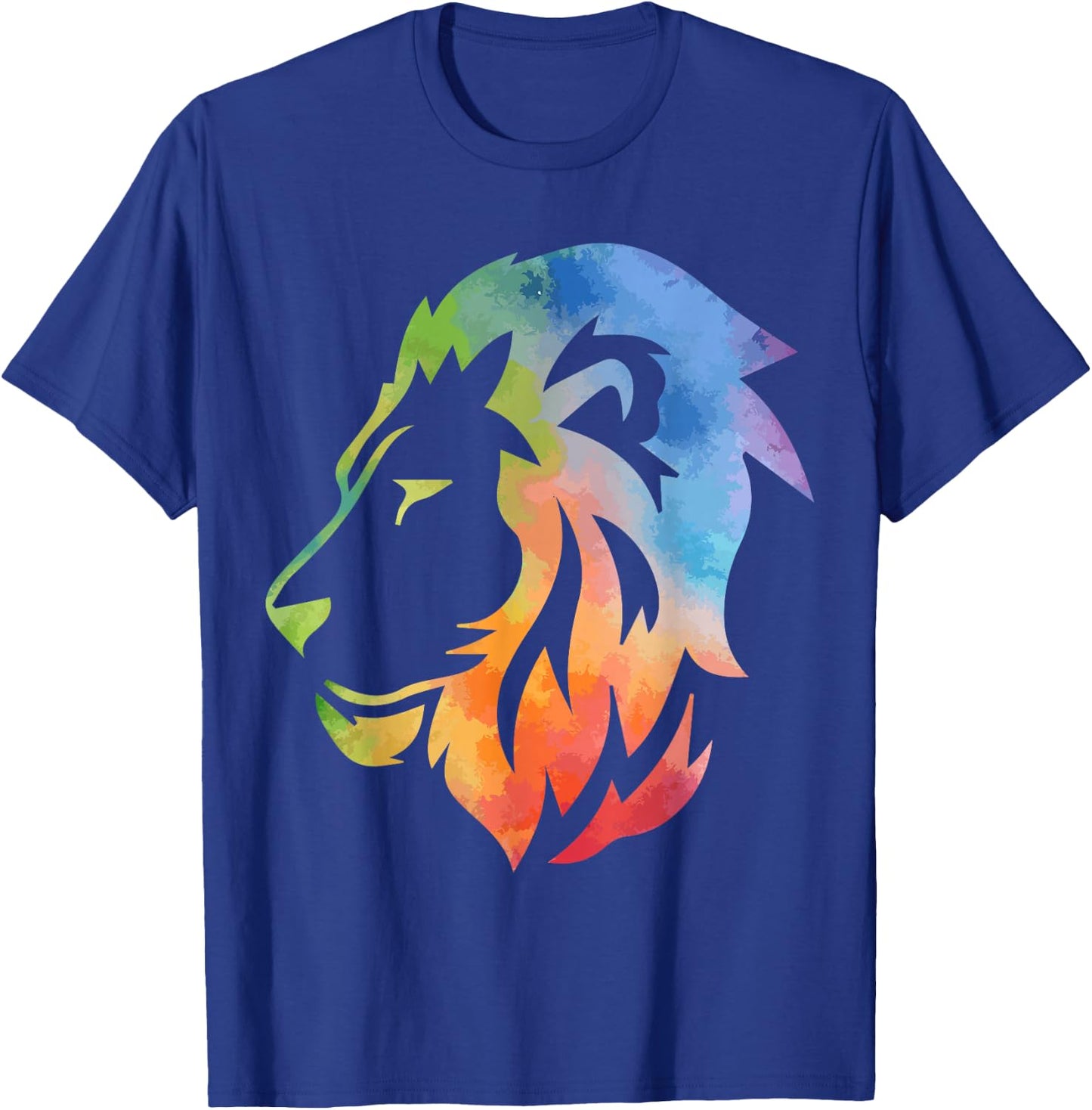 Lion Art Funny Felidae Large Cat Lover Outfit Men Women Kids T-Shirt - T-Shirt | Royal