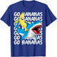 Banana Shirt Banana Shark Fruitful Sea Predator Funny T-Shirt - T-Shirt | Royal