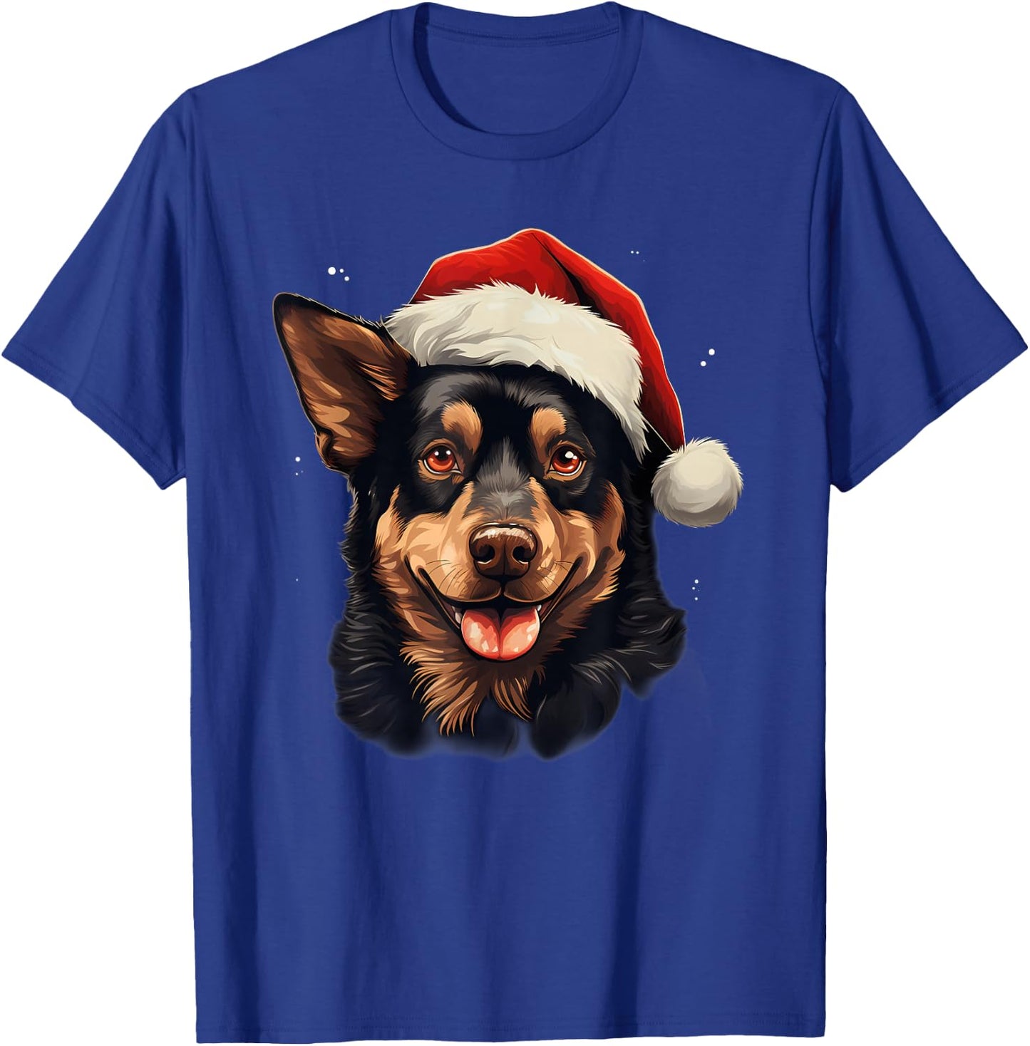 Merry Xmas Australian Kelpie Dog Christmas Men Women Kids T-Shirt - T-Shirt | Royal