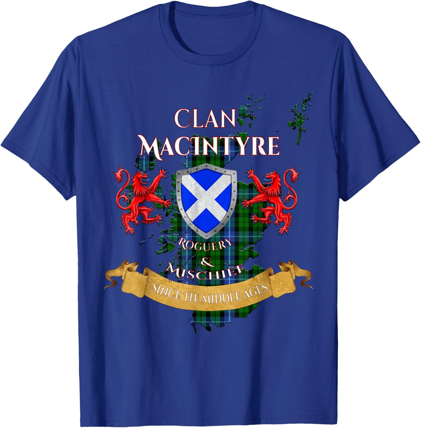 MacIntyre Scottish Family Clan Middle Ages Mischief T-Shirt - T-Shirt | Royal