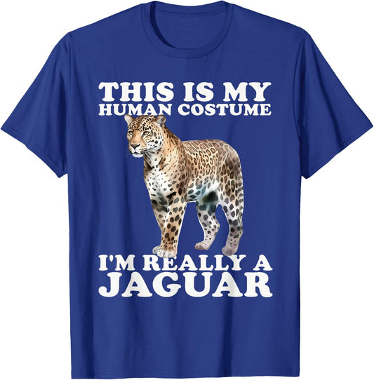 Wild Big Cat Jaguar Jungle Animal Wildlife Costume Women Kids T-Shirt - T-Shirt | Royal