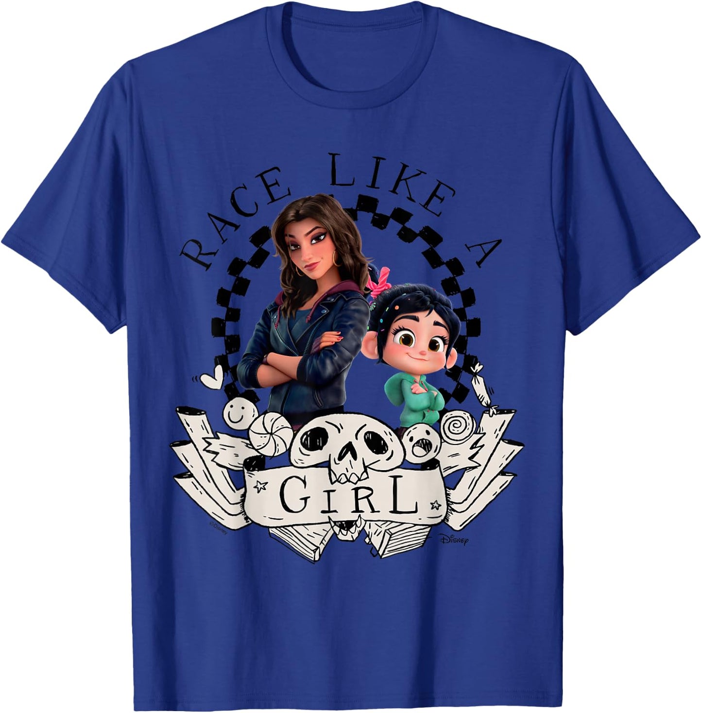 Wreck It Ralph - Race Like A Girl Shank & Vanellope T-Shirt - T-Shirt | Royal