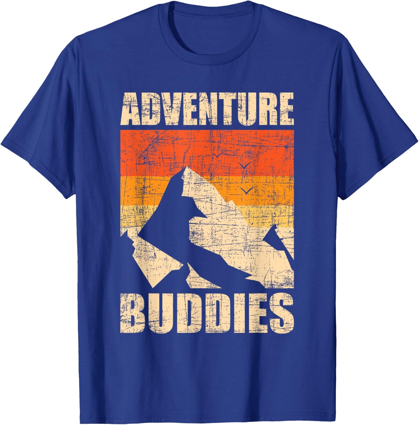 Adventure Buddies - Traveler Buddy Backpacking Camping Hiker T-Shirt - T-Shirt | Royal
