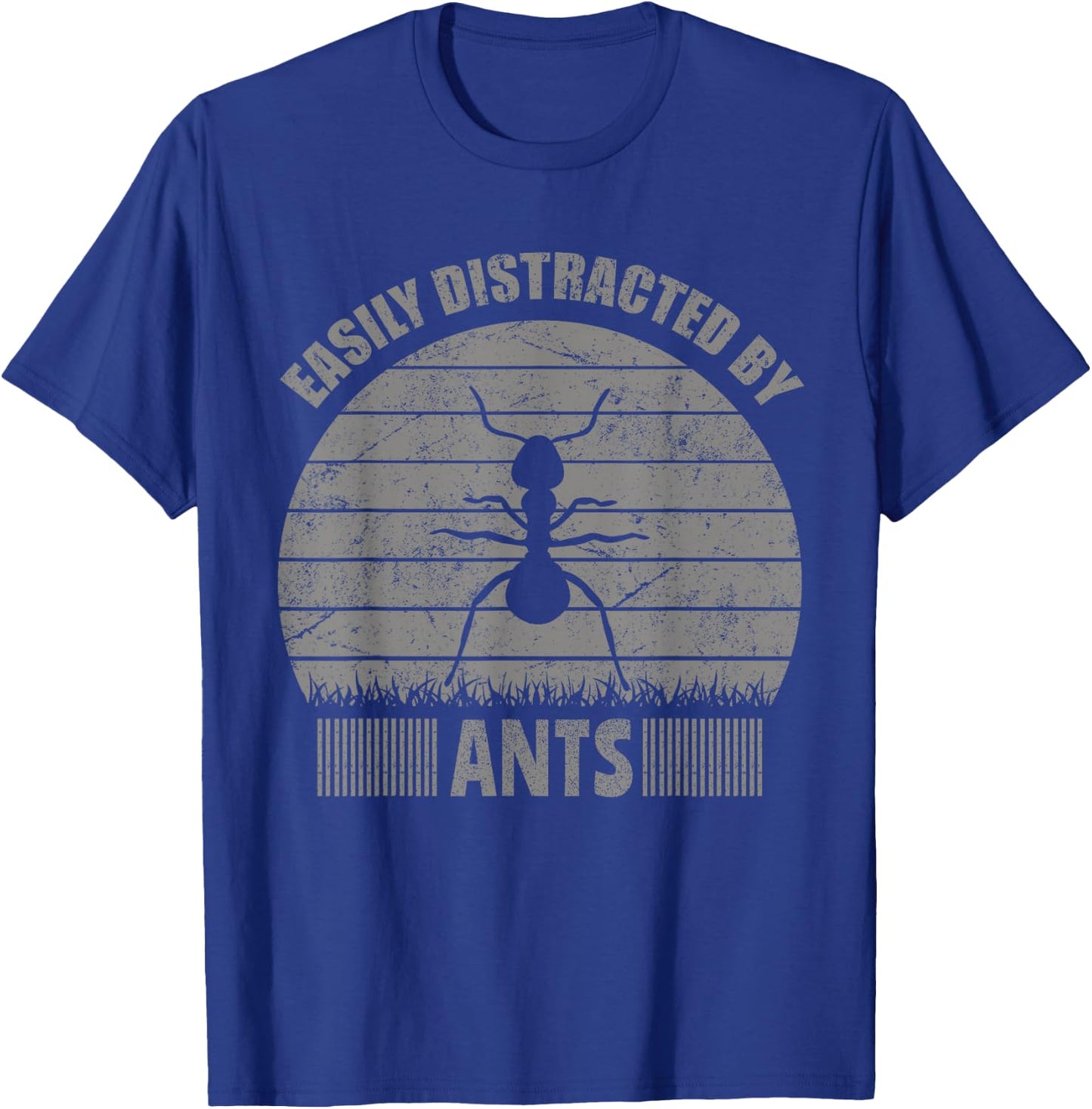 Ants Bugs Shirt | Easily Distracted By Ants For Youth & Kids T-Shirt - T-Shirt | Royal